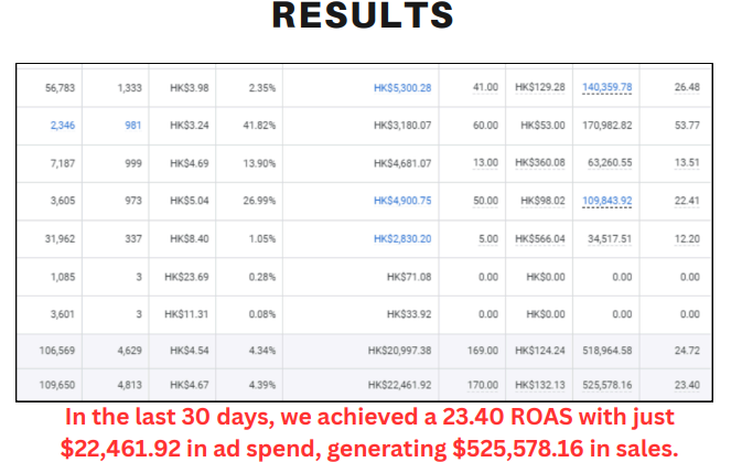 Google Ads ROAS Performance